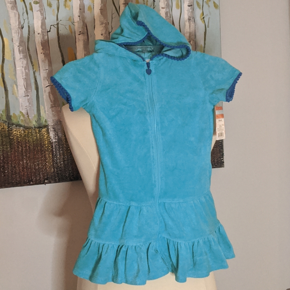 Aqua Girls Beach Cover Up or Robe Sz XS 4/5. Swimwear